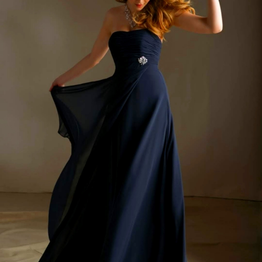 Mori Lee Chiffon Bridesmaid Dress